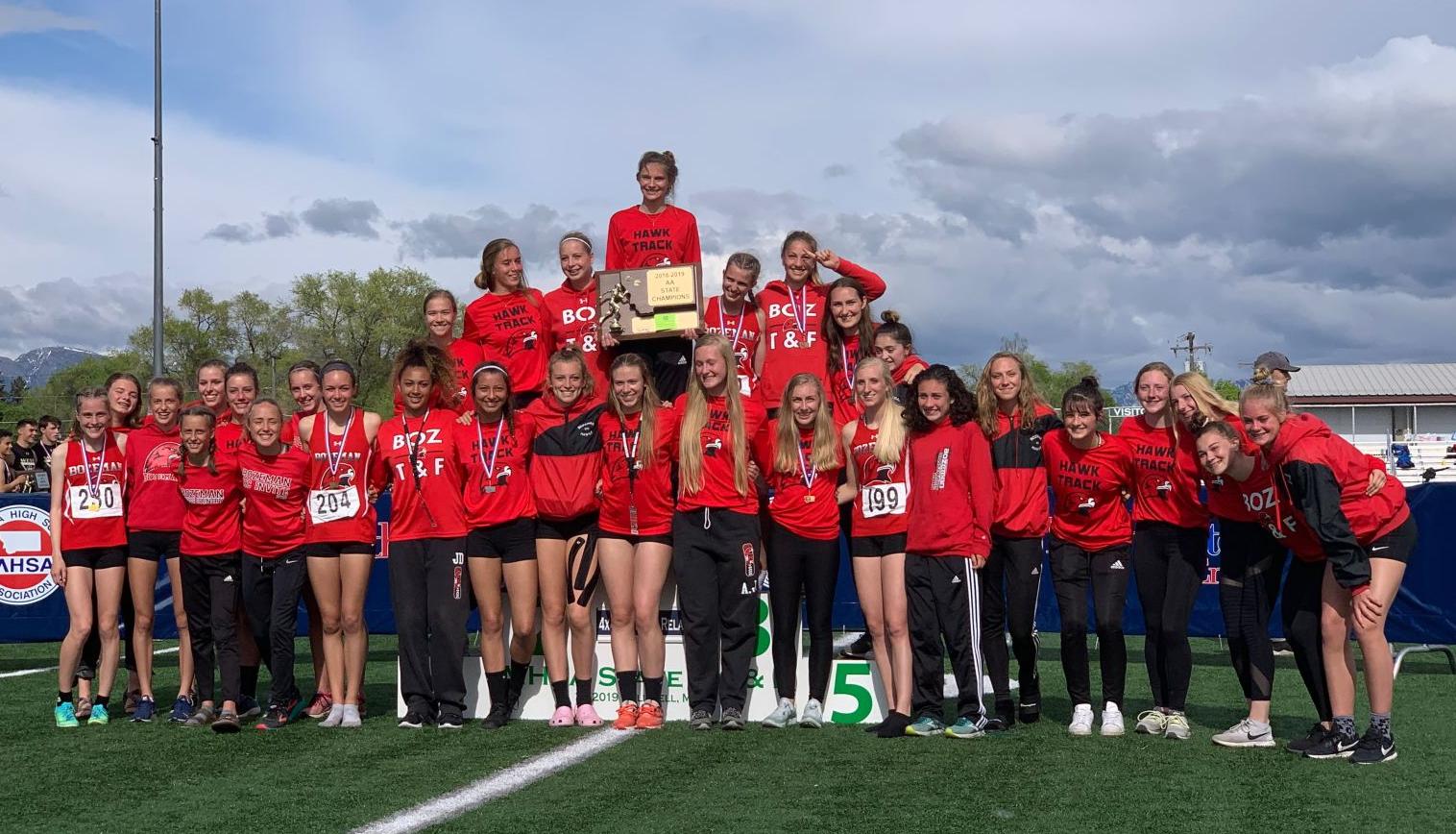 Class AA Girls track and field - Bozeman Hawks